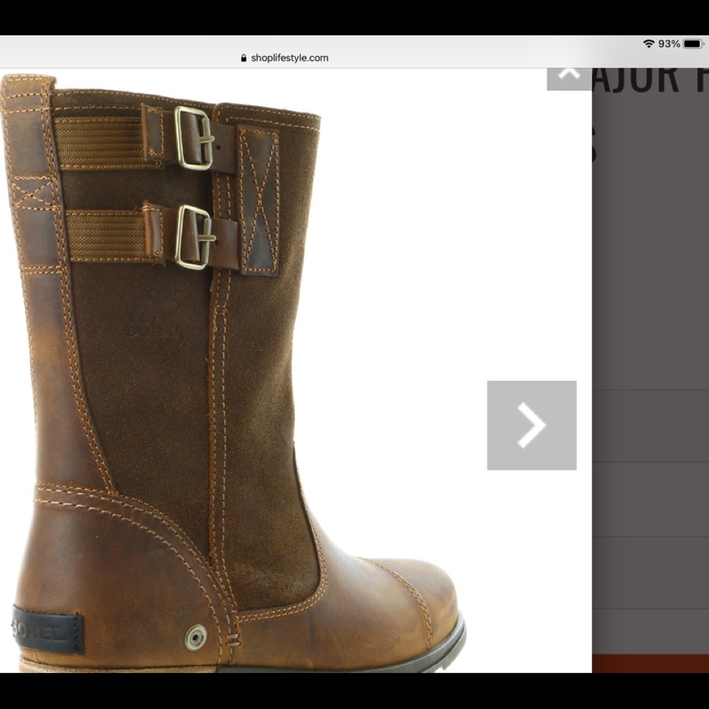 Sorel Major Pull On Leather Boots